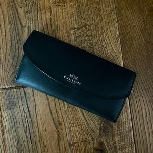 Black leather Coach wallet. Like new